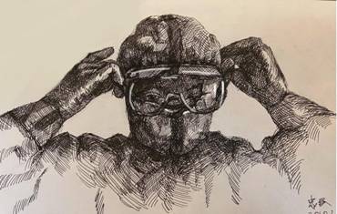 有我在，别怕，画种：素描